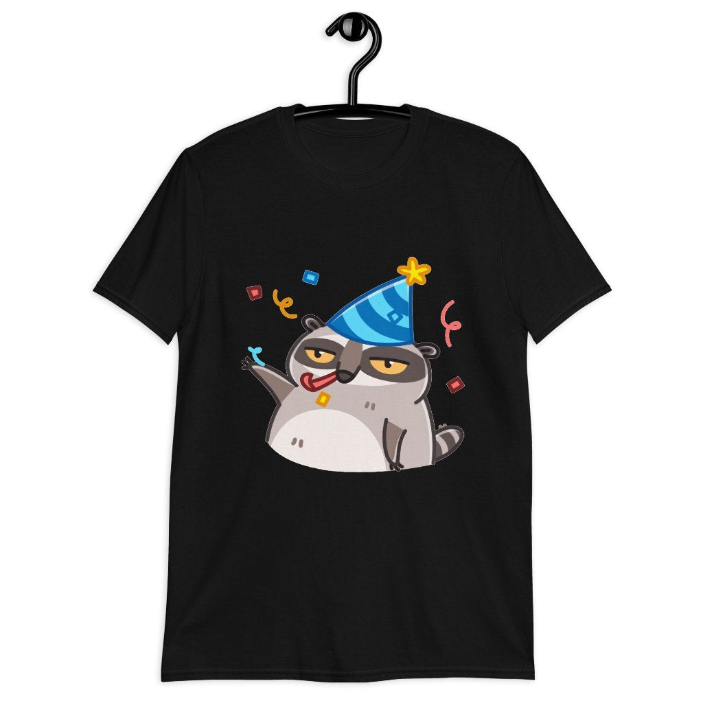 T-shirt is a popular meme with a raccoon